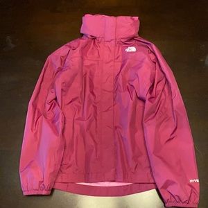 The North Face HyVent coat girls M 10/12
